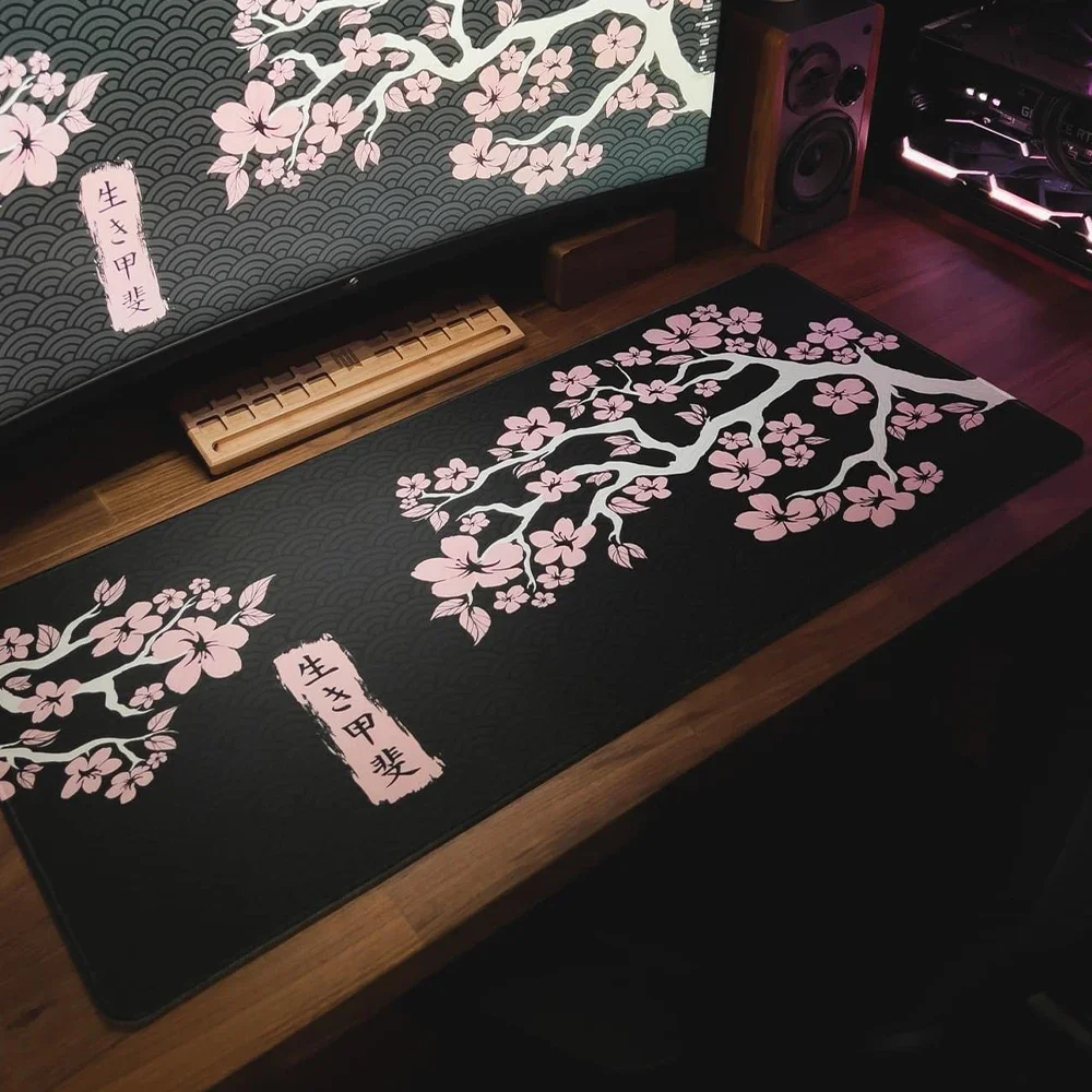 Gaming Accessories Japan - 일본 사쿠라 카와이 블랙 화이트 대형