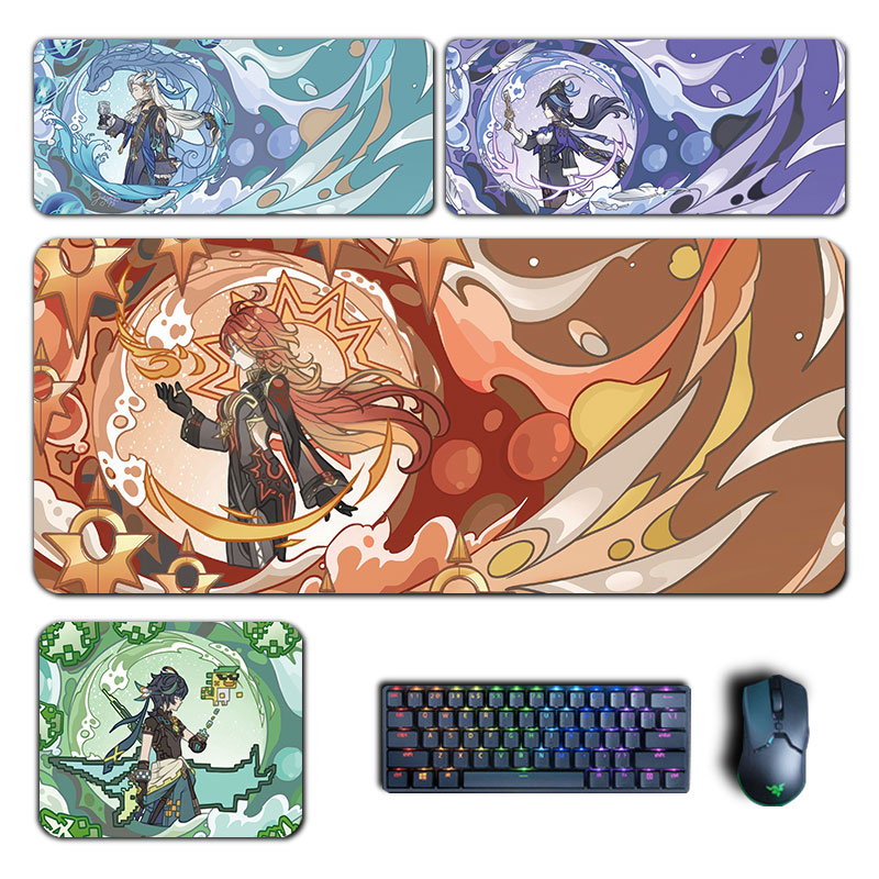 Gaming Accessories Computer - Anime Genshin Impact 마우스 패드 Hu