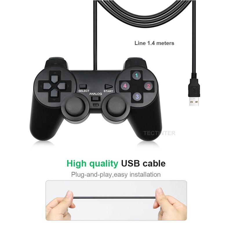 유선 USB PC 게임 조이스틱 게임패드 게임 컨트롤러 - Video Gaming Accessories 리뷰 및 가격