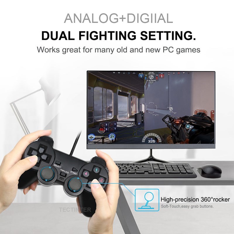 유선 USB PC 게임 조이스틱 게임패드 게임 컨트롤러 - Video Gaming Accessories 리뷰 및 가격