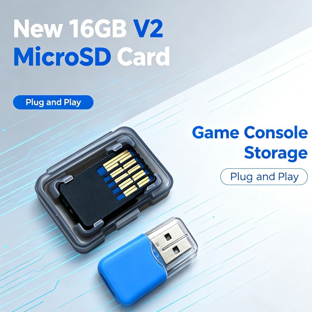 새로운 휴대용 마이크로 SD 카드 16GB 버전 V2  - Video Gaming Accessories 리뷰 및 가격