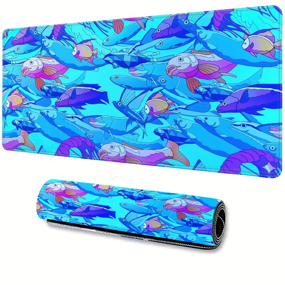 HD 프린팅 물고기 고무 마우스 패드 노트북 사무실 게 - Gaming Accessories Table 리뷰 및 가격